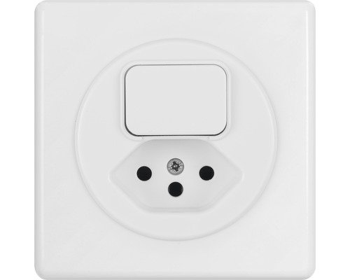Basico UP Kombregler Schalter/T13 weiss