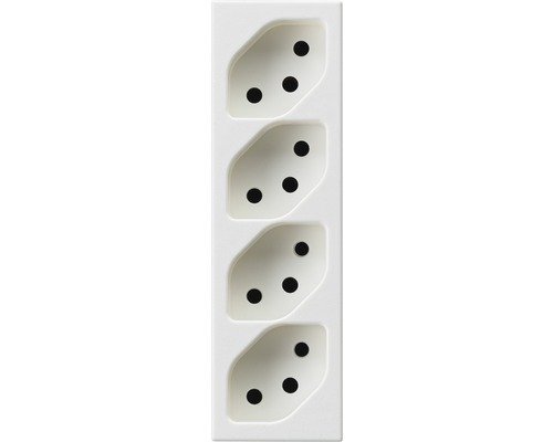 FLF Steckdose 4xT13 GR. II parallel IP 20 weiss
