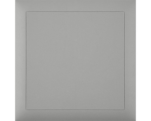 Steckdeckel mit Diagonalsteg 130x130x7mm hellgrau