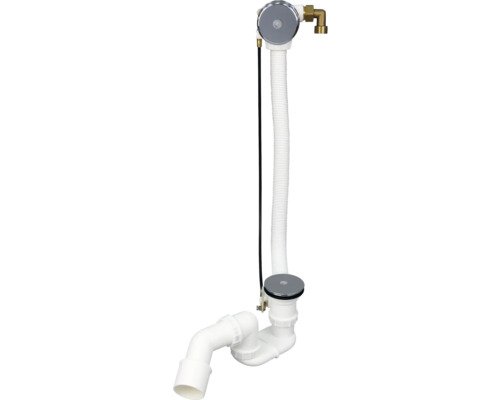 OTTOFOND Ab-und Einlaufgarnitur für Badewanne 1 1/2 Zoll x weiss chrom glänzend 195300
