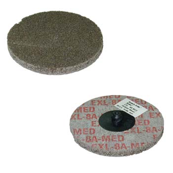 Disco scotch-brite™ de fibra exl compacta, con sistema de fijación roloc™