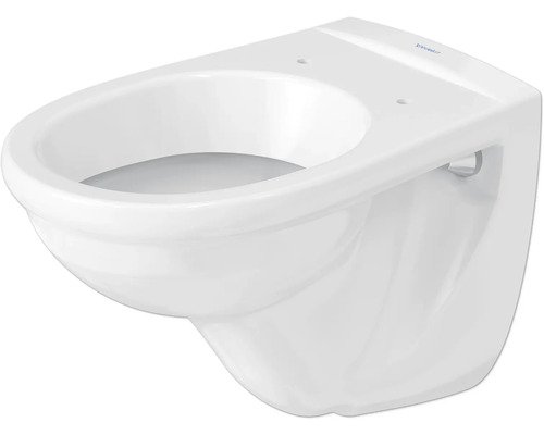DURAVIT Wand-WC D-Code Tiefspüler mit Spülrand weiss glänzend ohne WC-Sitz 184090000