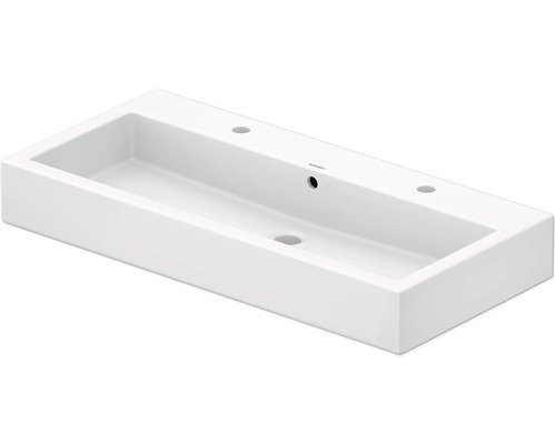Duravit Vero Waschtisch doppelt 100cm weiss geschliffen 0454100026