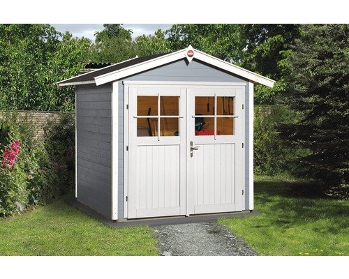 Gartenhaus weka 224 Gr.1 mit Fussboden 260 x 229 cm grau