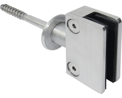 2 Universalhalter Wandmontage Edelstahl V4A Ø 8 mm