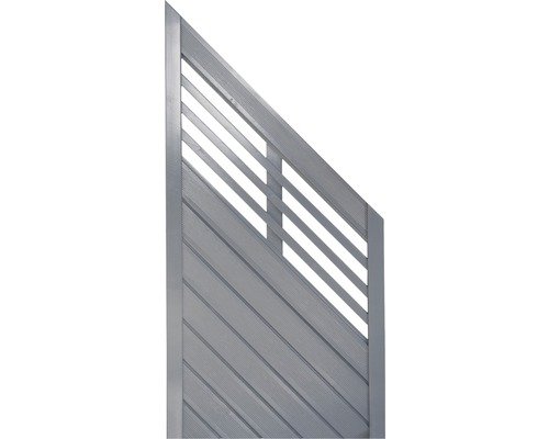 Abschlusselement Konsta Style 90x180/90 rechts basaltgrau