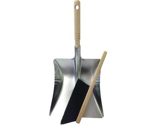 Kehrschaufel Set Metall/Holz
