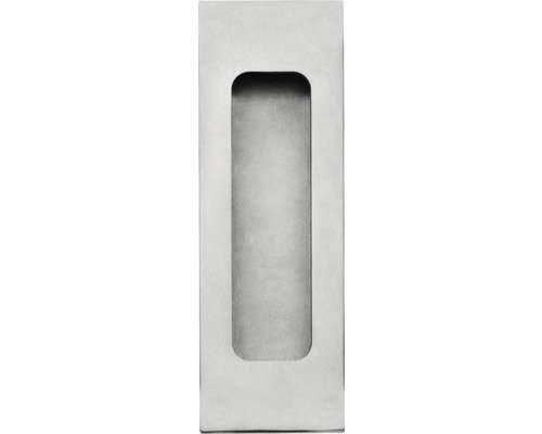 Intersteel Muschelgriff Rechteckig 120 x 40 mm Edelstahl gebürstet