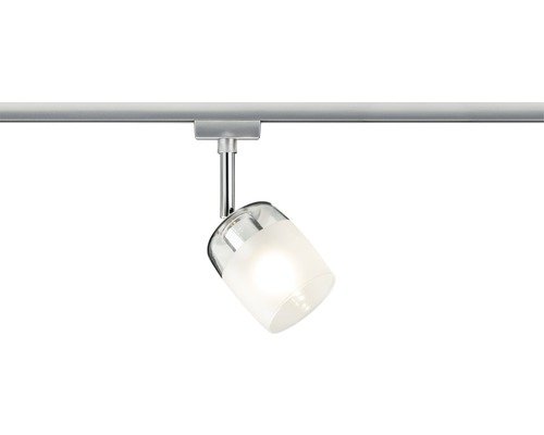 Paulmann URail Spot 1-flammig Blossom chrom/matt/klar Satinglas 230V