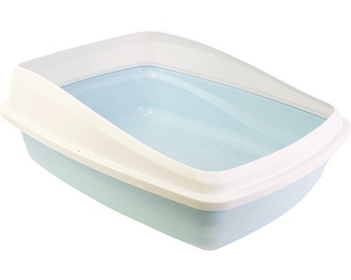Katzentoilette Catit mit Rand, 43 x 57 x 14 cm blau-grau