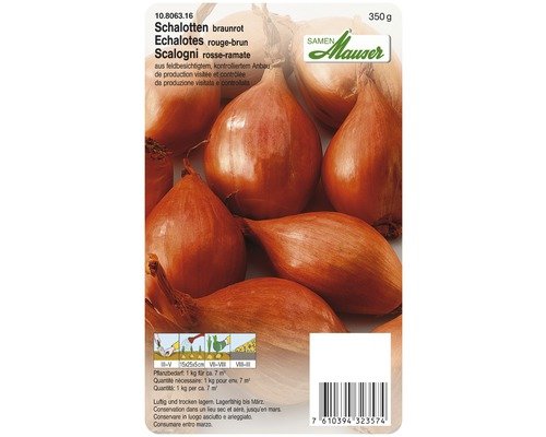 Schalotten Samen Mauser braunrot 350g