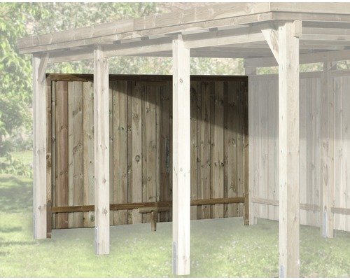 Rückwand weka für Carport 617,618 270 x 181 cm, natur