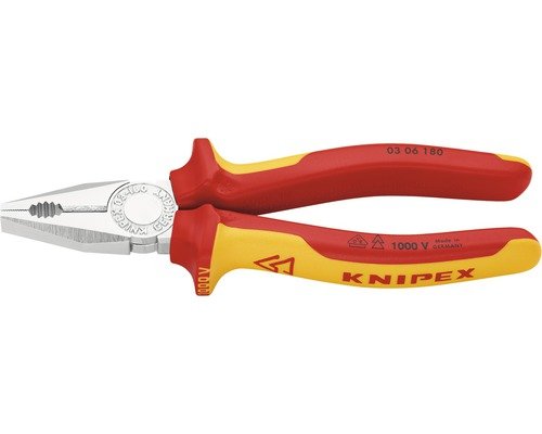 Knipex Kombizange Stahl VDE 180 mm