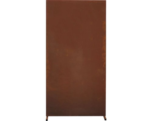 Sichtschutzwand geschlossen 185x95 cm rost