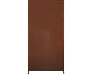 Sichtschutzwand geschlossen 185x95 cm rost