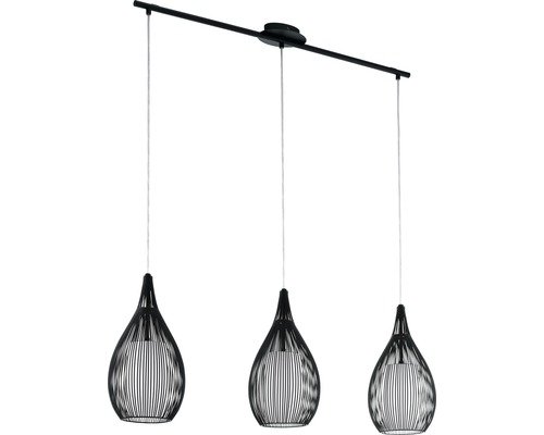 Pendelleuchte EEK A++ Razoni 3x60 Watt schwarz