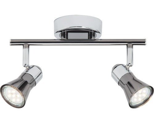 LED Deckenleuchte Jupp 2 flammig 3W , chrom-schwarz