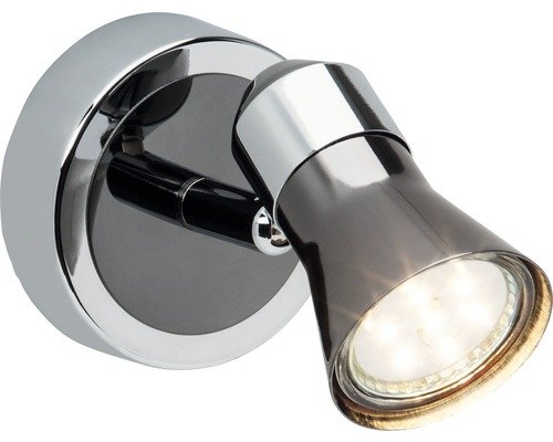 LED Wandspot Jupp 3W , chrom-schwarz
