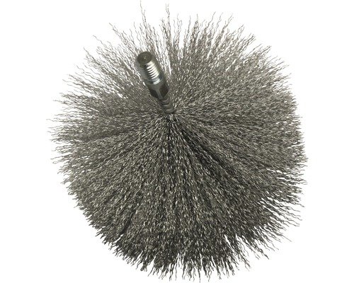 Stahldrahtbürstenkopf ø 160 mm 1/2" AG