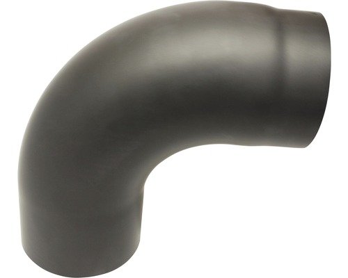 Ofenrohr-Bogen Ø130mm 90° senotherm lackiert schwarz metallic