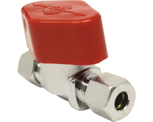 Schnellschlussventil 8mm chrom für Ölheizung
