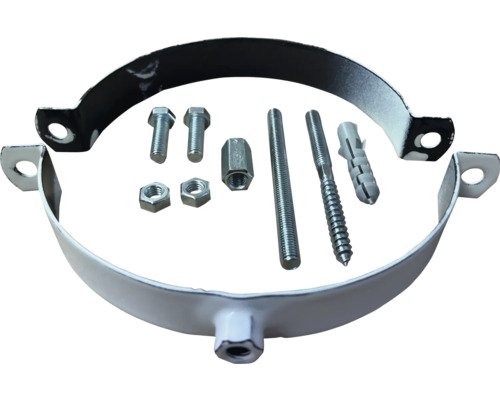 Rohrhalter Ø150 mm weiss