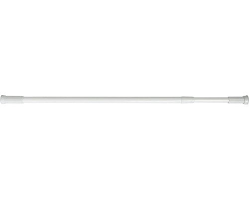 Duschvorhangstange MSV 70 - 120 cm Ø 21 mm weiss glänzend
