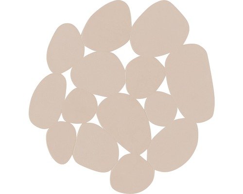 Anti-Rutsch-Sticker MSV GALETS 12,2 x 13 cm beige