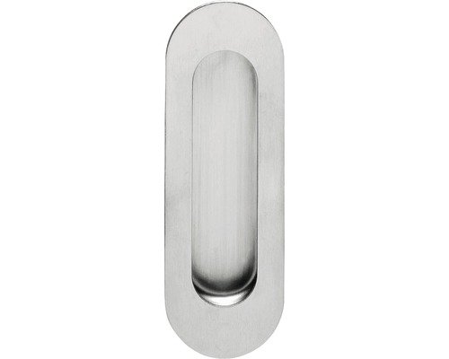 Intersteel Muschelgriff Oval 120 x 40 mm Edelstahl gebürstet