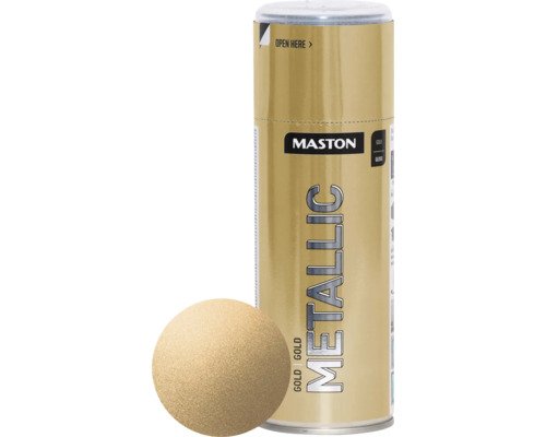 Maston Sprühlack Metallic Gold 400 ml