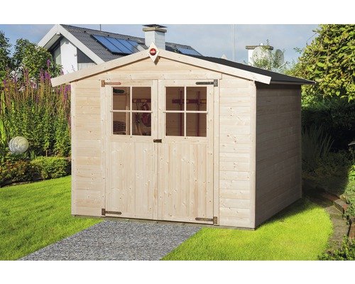 Gartenhaus weka 316 Gr.3 mit Fussboden 290 x 217 cm natur