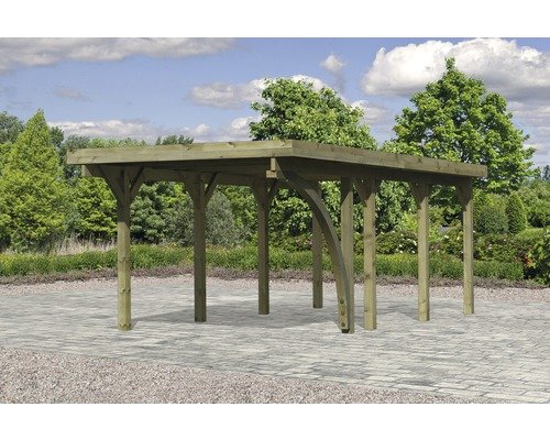 Einzelcarport Karibu Bremm 2 Variante B 318x670 cm kesseldruckimprägniert