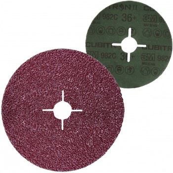 Disco abrasivo con soporte de fibra y mineral cubitron™ ii ref. 982c - Rationalstock.es