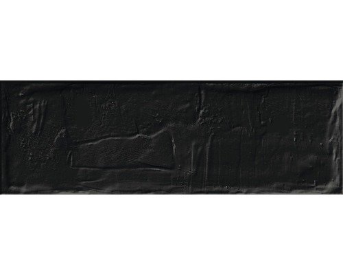 Wandfliese Brick schwarz 11x33.15 cm