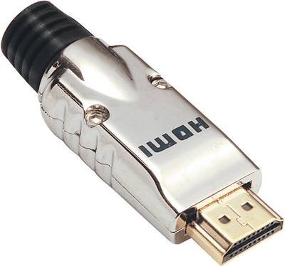BKL Electronic 0905002 HDMI-Steckverbinder Stecker, gerade Polzahl: 19 Silber 1 St.