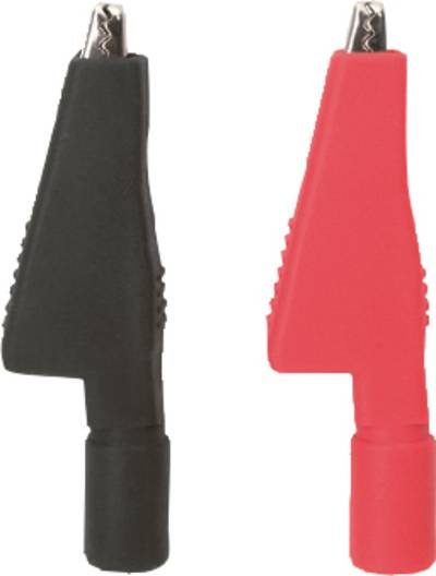 Testboy Krokoklemmensatz (schwarz / rot) Krokodilklemmen-Set Schwarz, Rot 1 Set