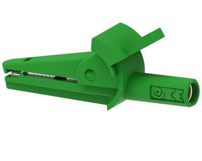 Electro PJP 5002-IEC-d4-CD1-V Krokodilklemme Grün Klemmbereich max.: 9 mm Länge: 51 mm 1 St.