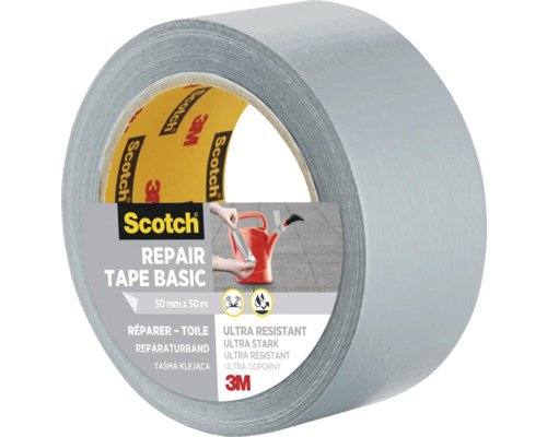 3M™ Gewebeklebeband Gaffa Tape silber 50 mm x 50 m