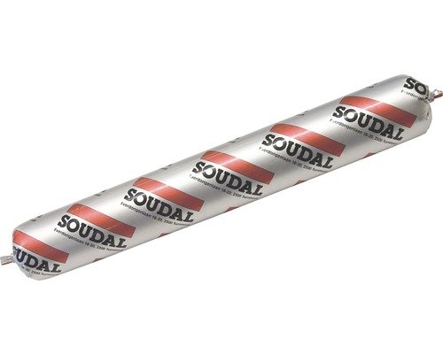Soudal SILIRUB Bau Neutralsilikon transparent 600 ml Schlauchbeutel