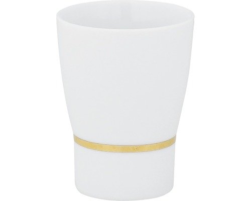 Zahnbecher Spirella Opera weiss/gold