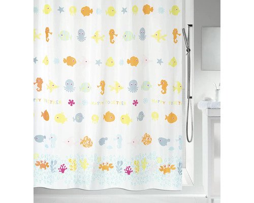 Duschvorhang Spirella Happ-Fish multicolor 180x200 cm