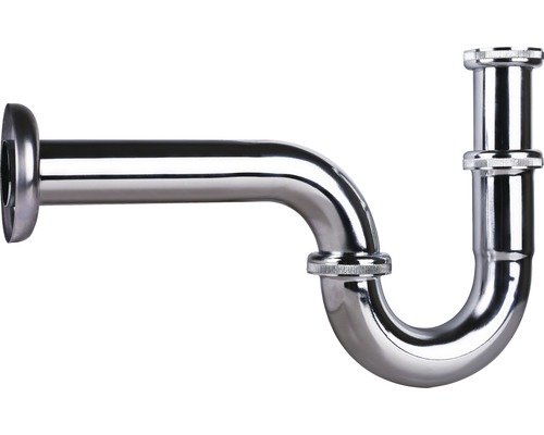 veporit. Röhrensiphon für Waschtisch 1 1/4 x 32 mm chrom glänzend