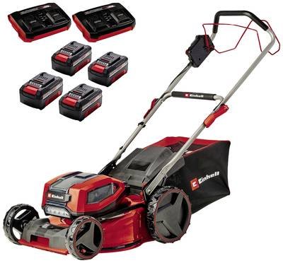 Einhell Professional GP-CM 36/47 S Li BL (4x4,0Ah) Akku Akku-Rasenmäher inkl. 2. Twincharger Ladegerät, inkl. 4 Akkus 4,