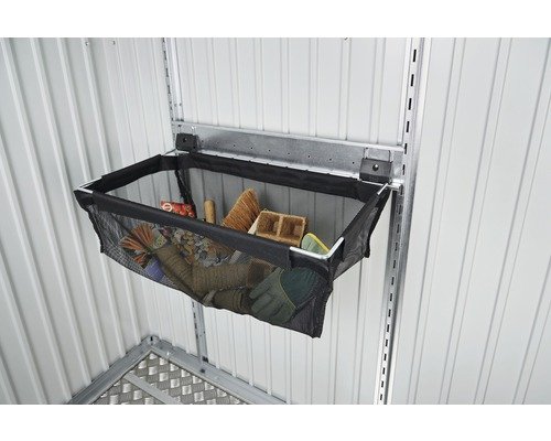 Einhängesack biohort mit Schiene für Gartenhaus und Geräteschrank