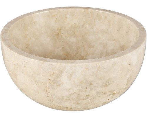 Differnz Aufsatzwaschbecken Lodi 38 x 38 cm Marmor beige 36.102.46