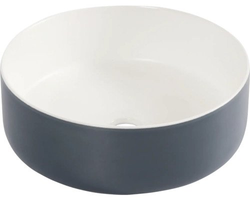 Differnz Aufsatzwaschbecken Mira 36 x 36 cm blau/weiss 38.009.04