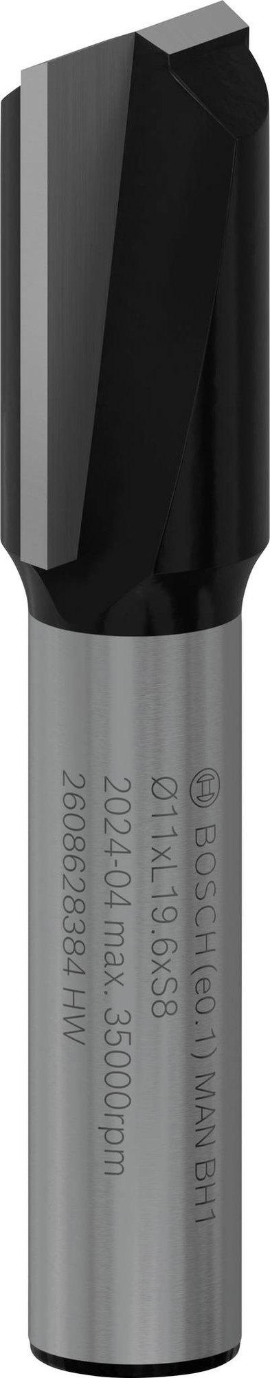 Bosch Accessories 2608628384 Nutfräser Hartmetall Länge 51 mm Produktabmessung, Ø 11 mm Schaftdurchmesser 8 mm
