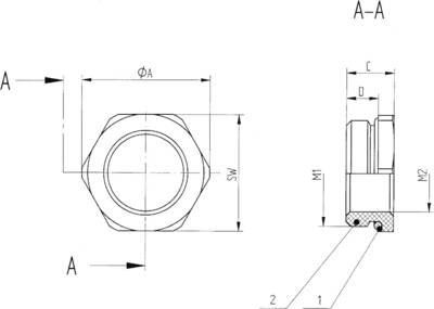LAPP 52006563 SKINDICHT MR-M 80X2/63X1,5 HEXAGONAL Kabelverschraubung Reduzierung M80 M63 Messing Natur 1 St.