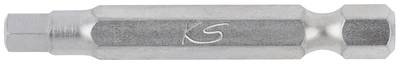 KS Tools 911.2821 Sechskant-Bit Spezialstahl vernickelt E 6.3 1 St.