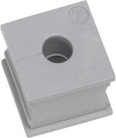 Icotek KT 12 Kabeldurchführung geschlitzt Klemm-Ø (max.) 13 mm Elastomer Grau 1 St.